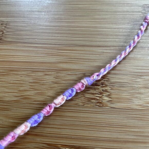 Evelina Woven Bracelet anklet trendy comfortable tie embroidery thread woven gif - Picture 2 of 3